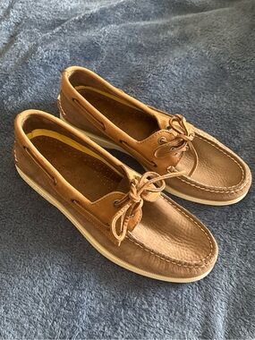 Sperry Top-Sider Men's Original 2-Eye Leather Boat Deck Shoe Brown SZ 8 M *NEW*
